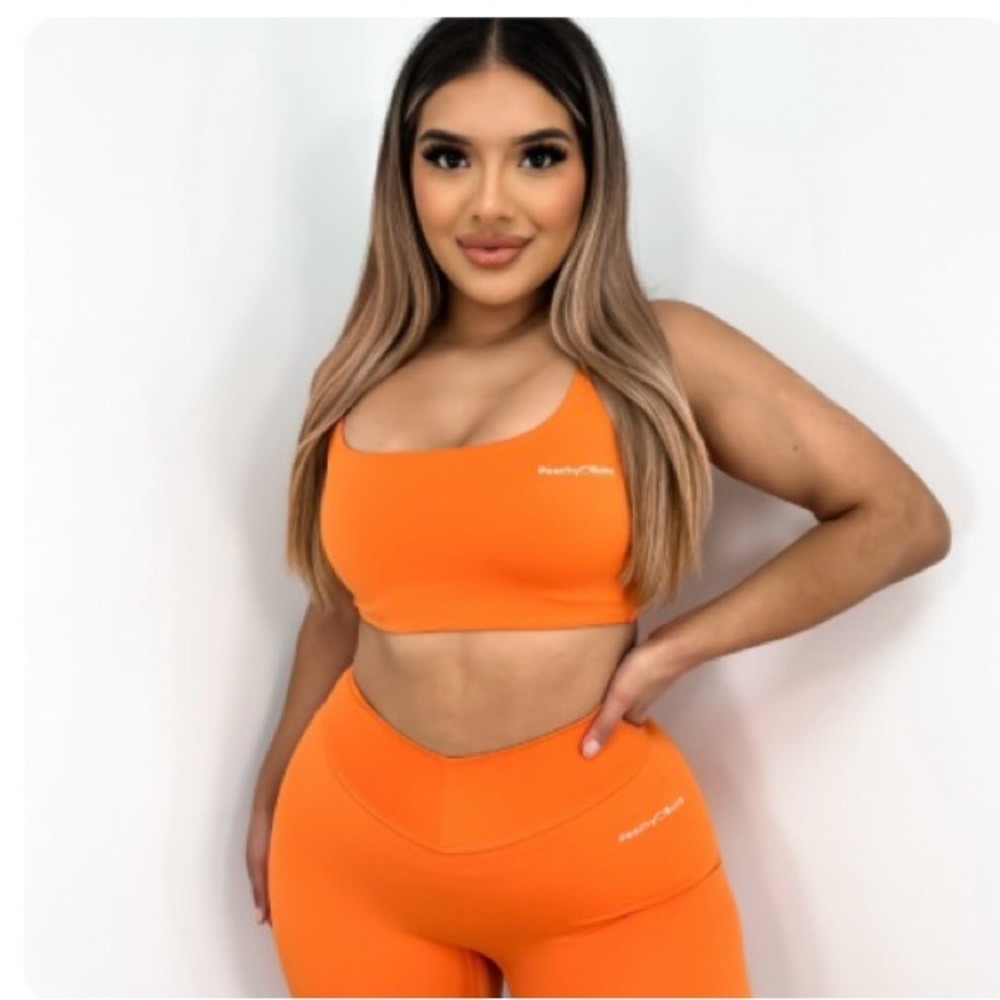 Women's Orange PrettyLittleThing Activewear Set